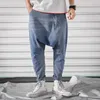Men Jean Baggy Denim Harem Pants Classic Style Low Crotch Jeans Hip Hop Street Dance Trousers Plus Size Joggers Plus Size 5XL Y2004839878