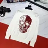 Men's Sweaters Personality Domineering Hip-Hop Thick Shiny Skull Drilling Men's Sweater Comfortable Pullover Casual Sweatshirt1