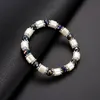 Black Cylindrical magnetic magnet beads strand bracelet for men women fashion jewelry gift will and sandy