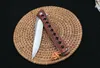 7 '' Nova abertura rápida D2 lâmina de aço lâmina de madeira punho tático acampamento de campismo caça sobrevivência knivestactic bolso faca dobrável DF20