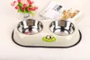 Fashion Dog Cute Dogs Pet Cat Food Container Ciotola a doppio strato per Dogcat Y200917