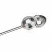 In Stock Now 50pcs 18cm Stainless Steel Spoon Retractable Ball Shape Metal Locking Spice Tea Strainer Infuser Filter Squeeze6360741