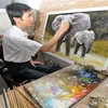 キャンバスの家の装飾の動物の巨大な油絵ハンドペインドプリントウォールアート写真カスタマイズは受け入れられます210617136982000