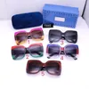 Designer-Sonnenbrillen, Damenmode, Designer-Sonnenbrillen, Damen-Sommermarke, fünffarbige Brillen-Accessoires mit Etui