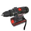 25V Electric Drill Home Multi-function Electric Screwdriver Rechargeable Electric Drill lithium Battery +2 Accessories 201225