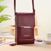 Femmes sacs en cuir souple portefeuilles écran tactile téléphone portable sac à main bandoulière bandoulière sac à main pour femme pas cher femmes sacs