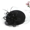 Winter Charming Women Sinamay Pillbox Vintage Wool Felt Hats Mesh Floral Party Wedding Fedoras With Fascinating Floral Lm007 H jllFvm