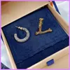 النساء أزياء أقراط مصمم مجوهرات غير النظامية حلق إمرأة رسائل الأذن ترصيع الرجعية السيدات اكسسوارات عشاق بالجملة D222266F