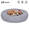 DEKO Pet Dog Bed Super Soft Kennel Round Fluffy Cat House Cálido Cómodo Cojín para dormir Mat Sofá Lavable Puppy Plush 201120