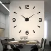 conjunto reloj de pared espejo