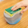 Magic Sponge Holder Soap Dispenser Prato Esponja Easer De Armazenamento caixa Dispensador Cozinha Acessórios Home Cozinha Tools Dropship