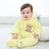 Bebek Tulumlar Out Giysileri 0-1 Yaşında Kış Bebek Giysileri Yenidoğan Çocuk Giyim Seti Yumuşak Pamuk Kalın Sıcak Bebek Erkek Kız Giysileri