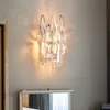 Ny lyxrestaurang Pendant Lamp Metal Square Crystal Light Gold Color Bar Crystal Pendant Lamps vardagsrum hängande lampor