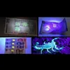 100 pièces nouvelle lampe de poche UV Ultra Violet 21 LED Mini lampe torche en aluminium lumière noire