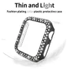 Woman Luxury Two Rows Diamond smartwatch Case for Apple watch 1 2 3 4 5 6 PC Armor Cover For iwatch 38mm 40mm 42mm 44mm Screen Protective fram Good quality
