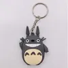 20PCS Cartoon Character Totoro Key Chain 3D Double Side KeyRing PVC Anime Figure japanese anime Keychain Kid Toy Keychains Holder Trinket Gift Handbags Accessories