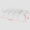 TROFLESS STÅL HANGER HOOKS CUCBORD COFFECH Cup Holder Drainer Hanger Closet Under Shelf 10 Hook For Storage Cup Glass and Mug T200506