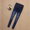 Denim Épaissir Jeans De Maternité Pantalon Pour Les Femmes Enceintes Jeans Pantalon Bleu Vêtements De Maternité Pantalon Enceinte Vêtements De Grossesse LJ201114