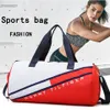 Outdoor Sports Bag Gym Bag Men Women Training Fitness Bags Waterproof Wet Dry Travel Handbag Yoga Mat Bags with Shoes Warehouse Q0115