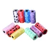 10 Rotoli Portatile Degradabile Pet Rifiuti Pick Poop Bag Stampa Doggy Clean Up Bag Spazzatura Sacchetto di Immondizia Colore Casuale 201111299V