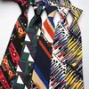 Szyi więzi Sitonjwly Brand Floral Printed for Mens poliester jacquard krawat chude men biznesowy Cravat oblubieńca corbatas1