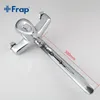 FRAP 1 set 300mm Outlet pipe Chrome Bath shower faucet Brass bathroom taps with ABS shower head F2203 LJ201212