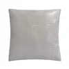 Alta qualità artificiale finta pelle di coccodrillo durevole divano per auto sedia nero bianco grigio decorativo per la casa cuscino posteriore in pelle PU 201119