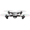 K106 LED Light Drone RC Aircraft 4K HD Camera Visual Obstacle Avoidance Optical Flow Positioning Foldable RC Quadcopter Boy Gifts