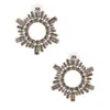 New Trend Charm Earrings women's Shiny Rhinestone Sun Flower Shape Pendant Earrings Dinner Party Fashion Jewelry Accessories