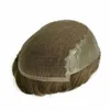 Q6 Toupee For Men Lace & PU Base Human Hair Replacement System Unit Durable Male Hair Prosthesis