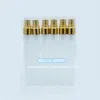 10 ML Vide Verre Dépoli Vaporisateur Portable Or Cap Parfum Rechargeable Parfum Échantillon Atomiseur Conteneur 18 pcs/lot