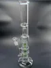 Szklane wodne bong z podwójnymi filtrami palenia rurowy rurowy fajkowy Olej DAB RIG TOBacco Akcesoria