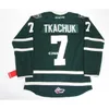 Chen37 Real Men Real Full ricamo #7 Matthew Tkachuk Ohl London Knights Premier 7185 Hockey Jersey o personalizzato qualsiasi nome o numero di hockey