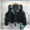 2020 Новая осень зима женские искусственные меховые куртки сгущающиеся теплые искусственные меховые пальто кожаные женские куртки женские парки плюс размер1