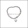 Andere mode -accessoires barokke parel liefde kralen 925 Sterling Sier Bracelet Ins Niche Dign Sieraden 2022 Drop levering 2021 O0GWX