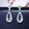 Cubic Zirconia drop women earrings Fashion Diamond dangle engagement wedding ear rings jewelry will and sandy gift