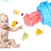 Bébé Sucettes Teethers Mamelon Silicona Bebe Silicone Teethe Safety Feeder Bite Aliments Orthodontiques Mamelons Dentition Fruits Aliments Mordedor Sea Ship ZYY395