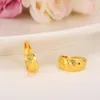 Stud Bangrui Scrub Women's Round Earrings 24K Gold Color Middle Earring For Mens Girls Boys Fashion Kids Children Jewelry