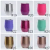 Em forma de ovo copos duplo isolamento de aço inoxidável Copos de vinho café bebe Cocktail Tumbler Multi-purpose Cup canecas LSK1685