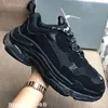 Fashion Designers Triple S Clear Sole Vintage Shoe Mens Womens 17FW Platform Casual Schoenen Luxe Sports Senakers Party Porm Trainers