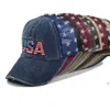 Låt oss gå Brandon broderade baseball hattar usa presidentvalet parti hatt med amerikanska flaggan kepsar bomull justerbar keps zzb14437