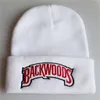 Nuovo cappello lavorato a maglia berretti Backwoods Lettering Cap donna cappelli invernali per uomo cappello caldo moda solido berretto hip-hop cappelli unisexDropshipping