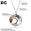 Chokers Fashion Tree Of Life Large Pendant Necklace Jewelry Metal Chains Lucky Stone Necklaces & Pendants For Women Female Gift1