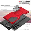 Hybrid Phone Cases voor iPhone 13 Pro max 12 11 xr x 7 8 Plus Case 2 in 1 TPU pc Armor Kickstand met OPP-zakken