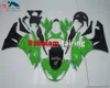 Fairings de motocicleta verde para kawasaki zx6r zx-6r ninja zx636 ZX 6R 2009 2010 2012 Fairing de bicicleta de moto (moldagem por injeção)