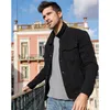 Kuegou Mens denim Jacket Sydkoreas stil Fashion Spring Coat Black Grey Slim Cowboy Coat Lapels Top Size KW2988 201116