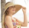 2021, gorro con visera de verano para mujer, sombrero plegable para el sol, sombreros de playa de ala ancha y grande, sombrero de paja, sombrero para mujer, gorras de protección UV para playa G220301