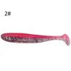 10pcs / 가방 12cm 9.2g 낚시 wobbler 소프트 낚시 미끼 바다 웜 swimbait reigher 실리콘 인공 더블 컬러 루 루 스피너