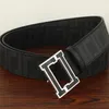 Hot New Fashion Fashion Style Style Rifs Design Mens Womens Head Buckle с черным кожаным поясом не с коробкой, как подарок