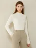 AMII minimalism Autumn Winter Sweaters for Women Fasion 100% Cashmere Solid Turtleneck tröja Kvinntröja 12040857 201128